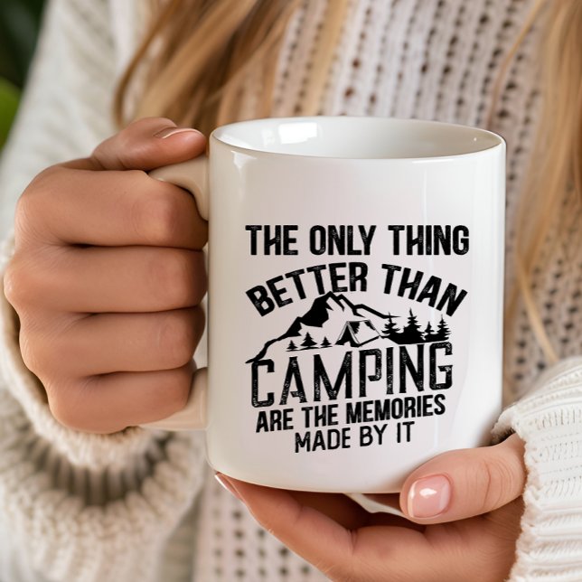 Funny camper slogan summer camping quotes mug (Creator Uploaded)