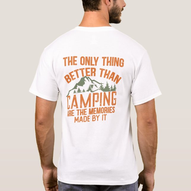 Funny Camper Summer Camping Crew T-Shirt (Back)