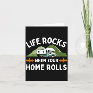 Funny camping art for men women outdoor motorhome card