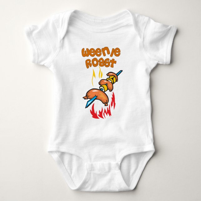 Funny Camping Baby Bodysuit (Front)