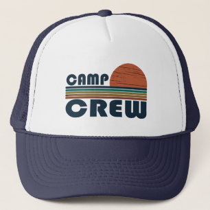 Funny camping camp crew trucker hat