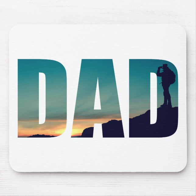 Funny camping camper hiking hiker dad mouse pad (Front)