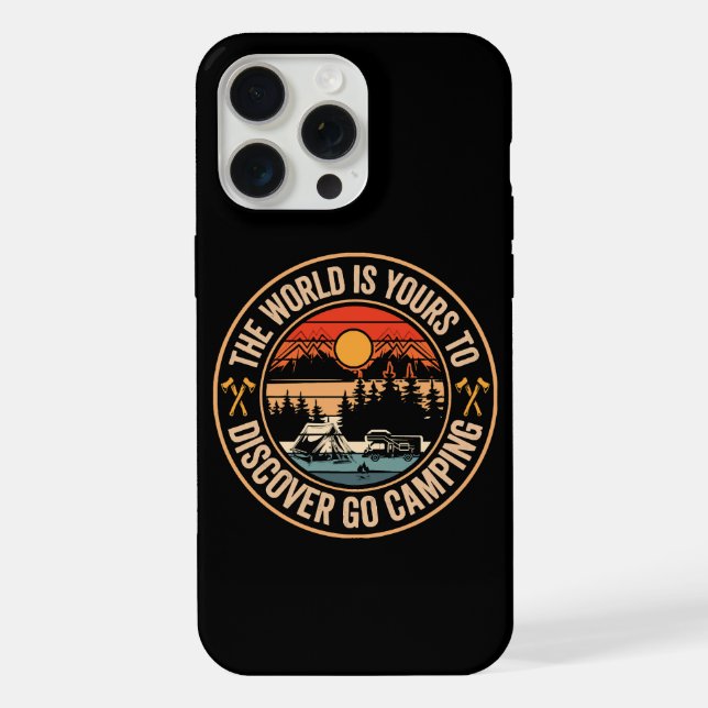 Funny Camping Campfire Smores Quote iPhone Case (Back)