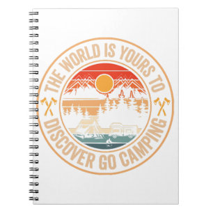 Funny Camping Campfire Smores Quote Notebook