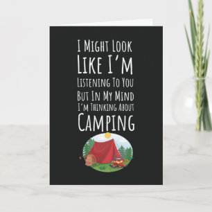 Funny Camping Cards Outdoors Nature Adventure Camp
