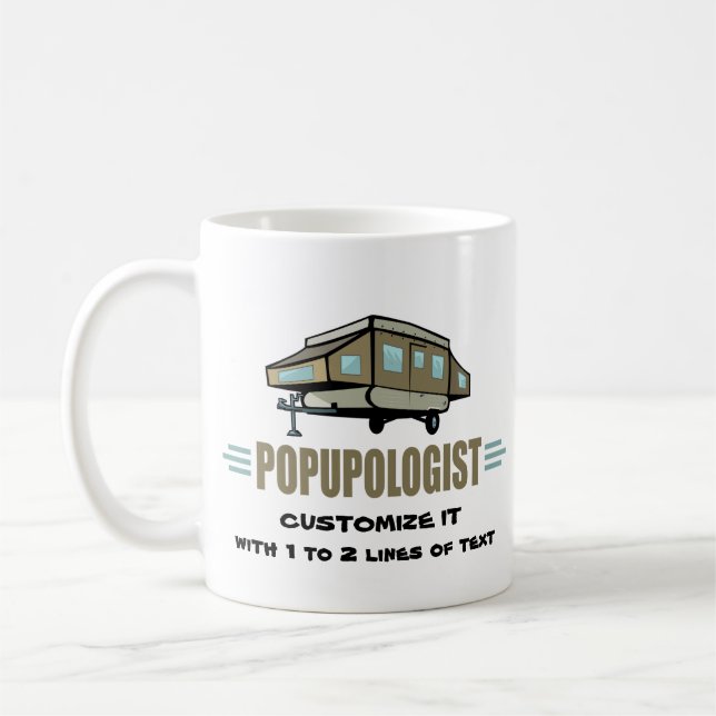 Funny Camping Coffee Mug (Left)