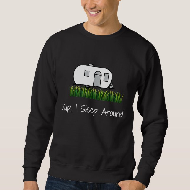 Funny Camping  For Men Camper  Ideas Nature Sweatshirt (Front)