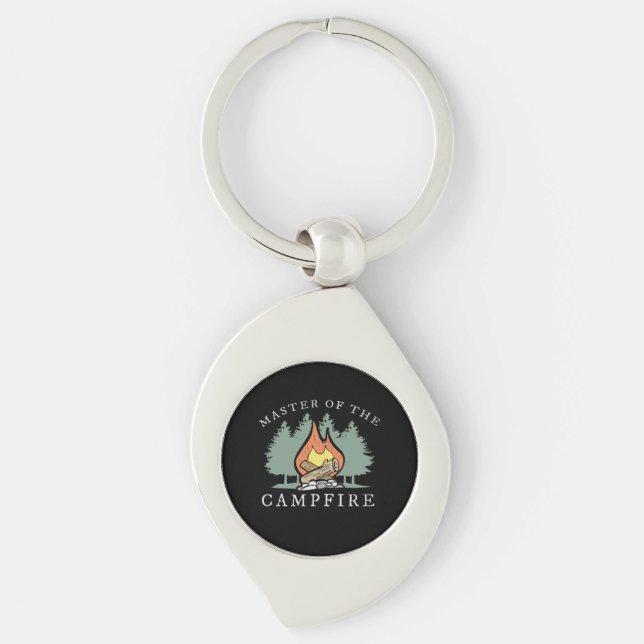 Funny Camping Gift Key Ring (Front)