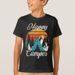 Funny Camping Hiking Lover Present Happy Camper Vi T-Shirt