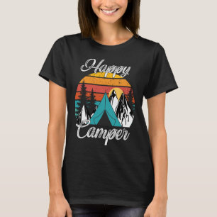 Funny Camping Hiking Lover Present Happy Camper Vi T-Shirt