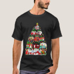 Funny Camping Merry Christmas Tree Camper Snowman  T-Shirt<br><div class="desc">Funny Camping Merry Christmas Tree Camper Snowman Rv Lights  2</div>
