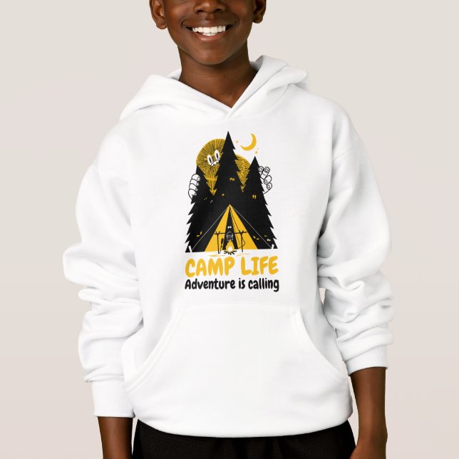Funny Camping Monster – Camp Life Adventure (Front)