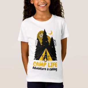 Funny Camping Monster – Camp Life Adventure T-Shirt