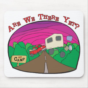 Funny Camping Mouse Pad
