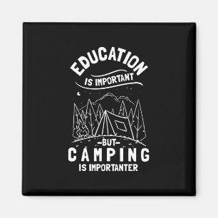 Funny Camping Quote Magnet