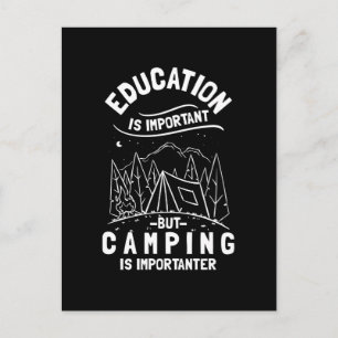 Funny Camping Quote Postcard