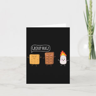 Funny Camping Roasting Bonfire Adventure Card