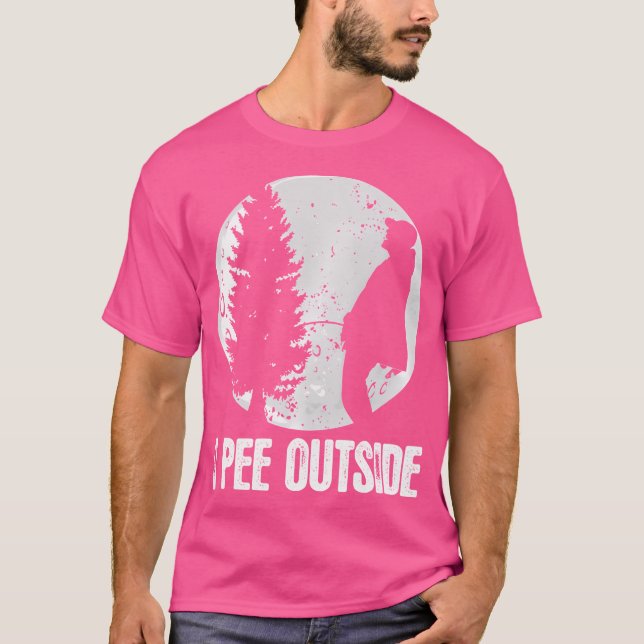 Funny Camping Shirts For Men I Pee Outside Inappro (Front)