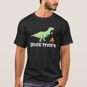 Funny Camping Smore Dinosmore Dinosaur T-Shirt