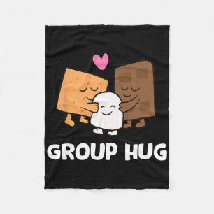 Funny Camping Smores Group Hug Cute S'mores 1  Fleece Blanket