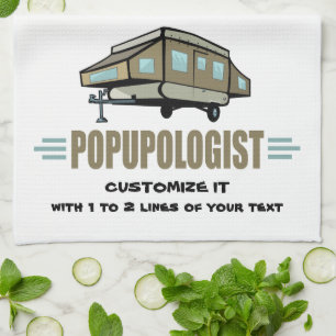 Funny Camping Tea Towel