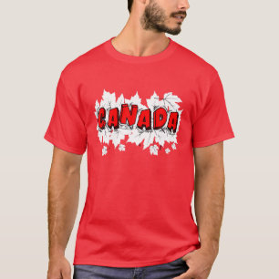 Funny Canada Maple Leaf Canada Day Independent 1St T-Shirt