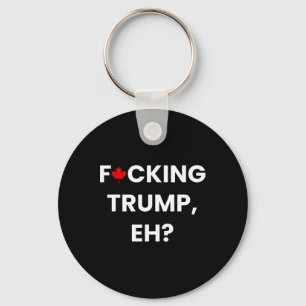 Funny Canada Maple Leaf F-cking Trump Key Ring