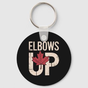 Funny Canada Meme Elbows Up (1)  Key Ring