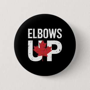 Funny Canada Meme Elbows Up 6 Cm Round Badge