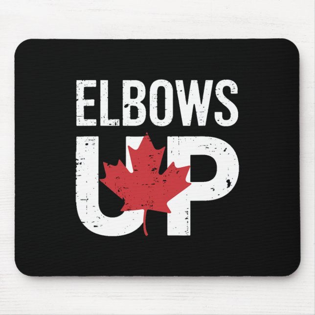 Funny Canada Meme Elbows Up  Mouse Pad (Front)