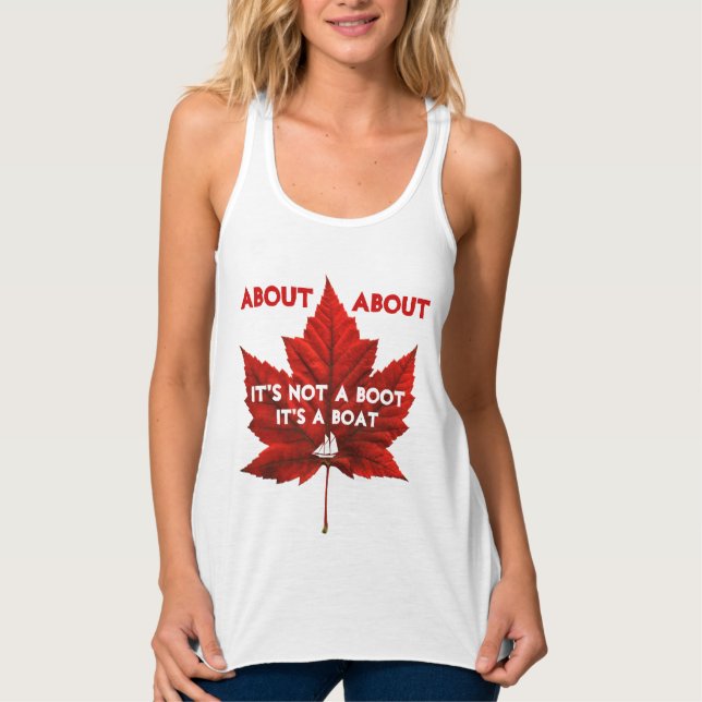 Funny Canada Tank Tops Women's Canada Souvenir Top (Front)