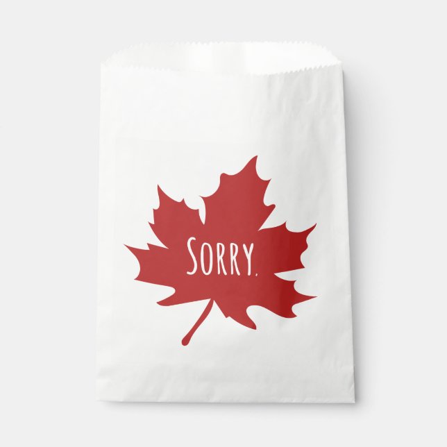 Funny Canadian Favour Bags (Front)
