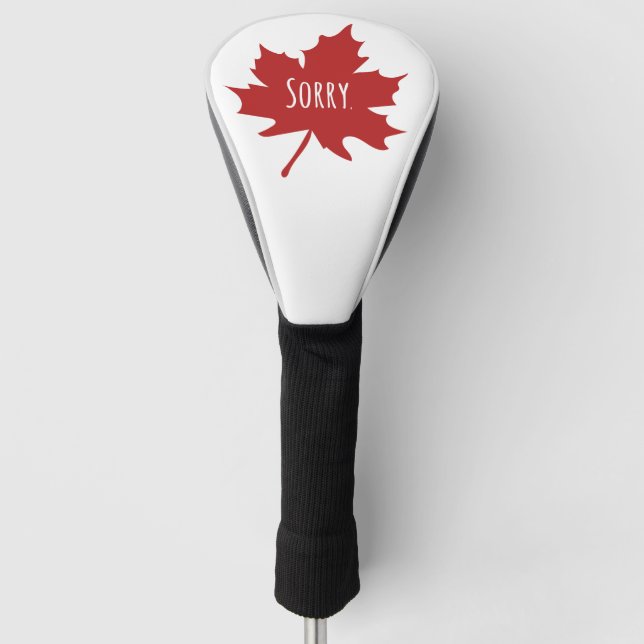 Funny Canadian Golf Head Cover (Front)