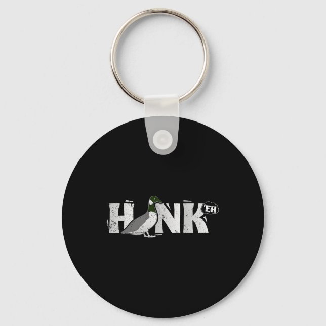 Funny Canadian Goose Geese Honk North Bird Hunting Key Ring (Front)