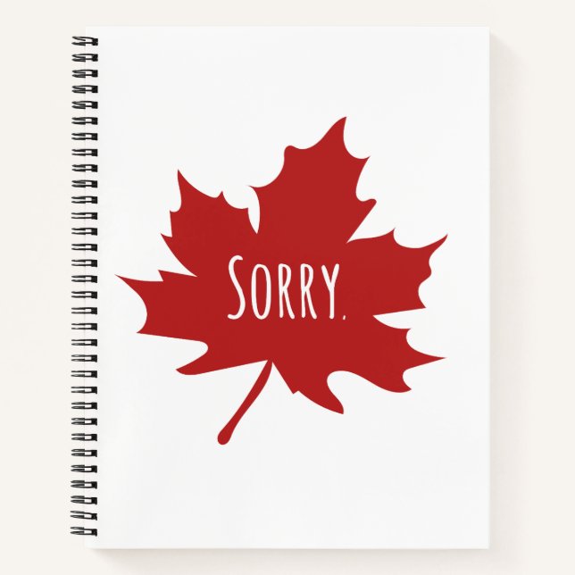 Funny Canadian Notebook (Front)