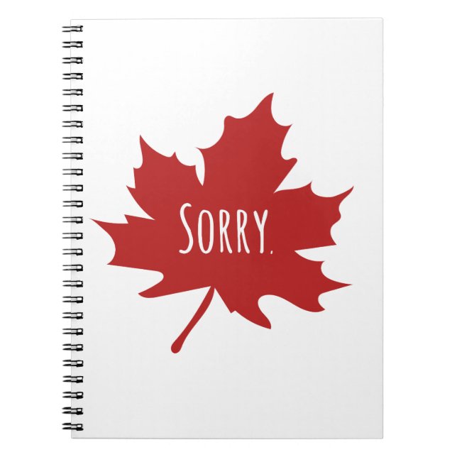 Funny Canadian Notebook (Front)