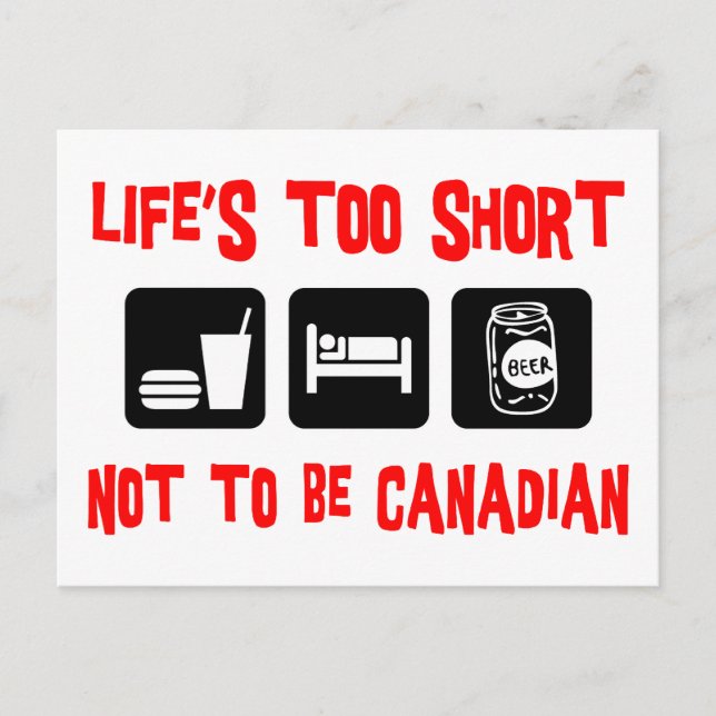 Funny  Canadian Postcard (Front)