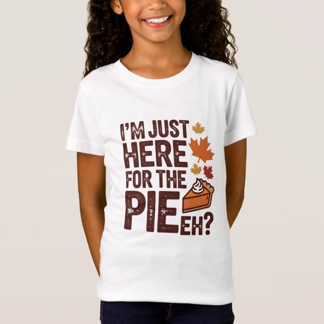 Funny Canadian Thanksgiving Pie 'Eh' Retro Fall  T-Shirt (Front)