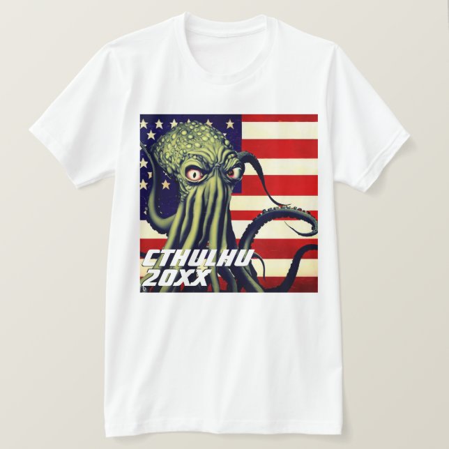 Funny Candidate "Cthulhu 20XX" T-Shirt (Design Front)