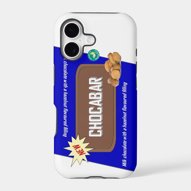 Funny candy bar with nuts (Back)