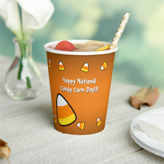 Funny Candy Corn -Custom Text Paper Cups