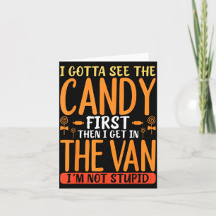 Funny Candy Quote With Bold Sarcastic Humour Card
