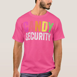 Funny Candy Security Halloween Costume 172 T-Shirt