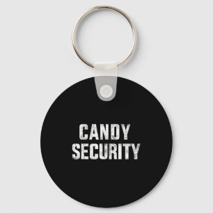 Funny Candy Security Lazy Halloween Costume Key Ring