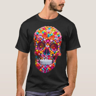 Funny Candy Skull Bubble Gum Skeleton Halloween Ca T-Shirt