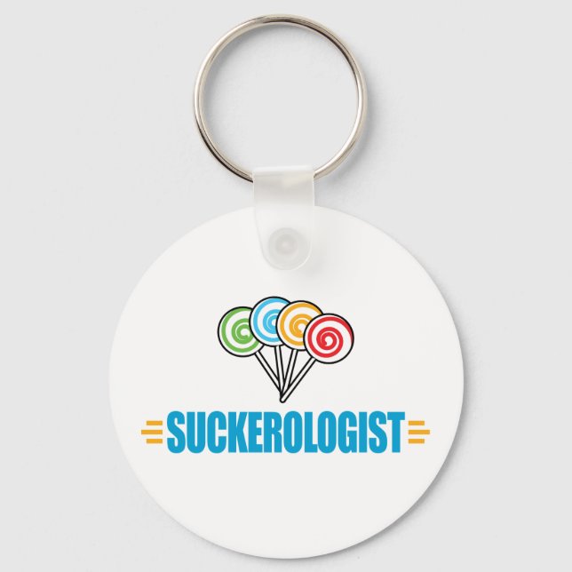 Funny Candy Suckers Key Ring (Front)