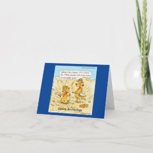 Funny Canine Archaeology Classic LTCartoons  Card