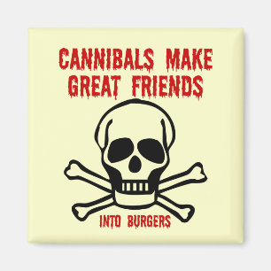 Funny cannibals magnet