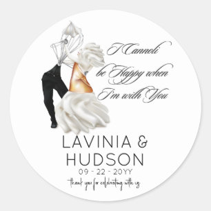 Funny Cannoli Italian Wedding Classic Round Sticker