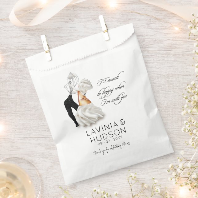 Funny Cannoli Italian Wedding Favour Bags (Clipped)